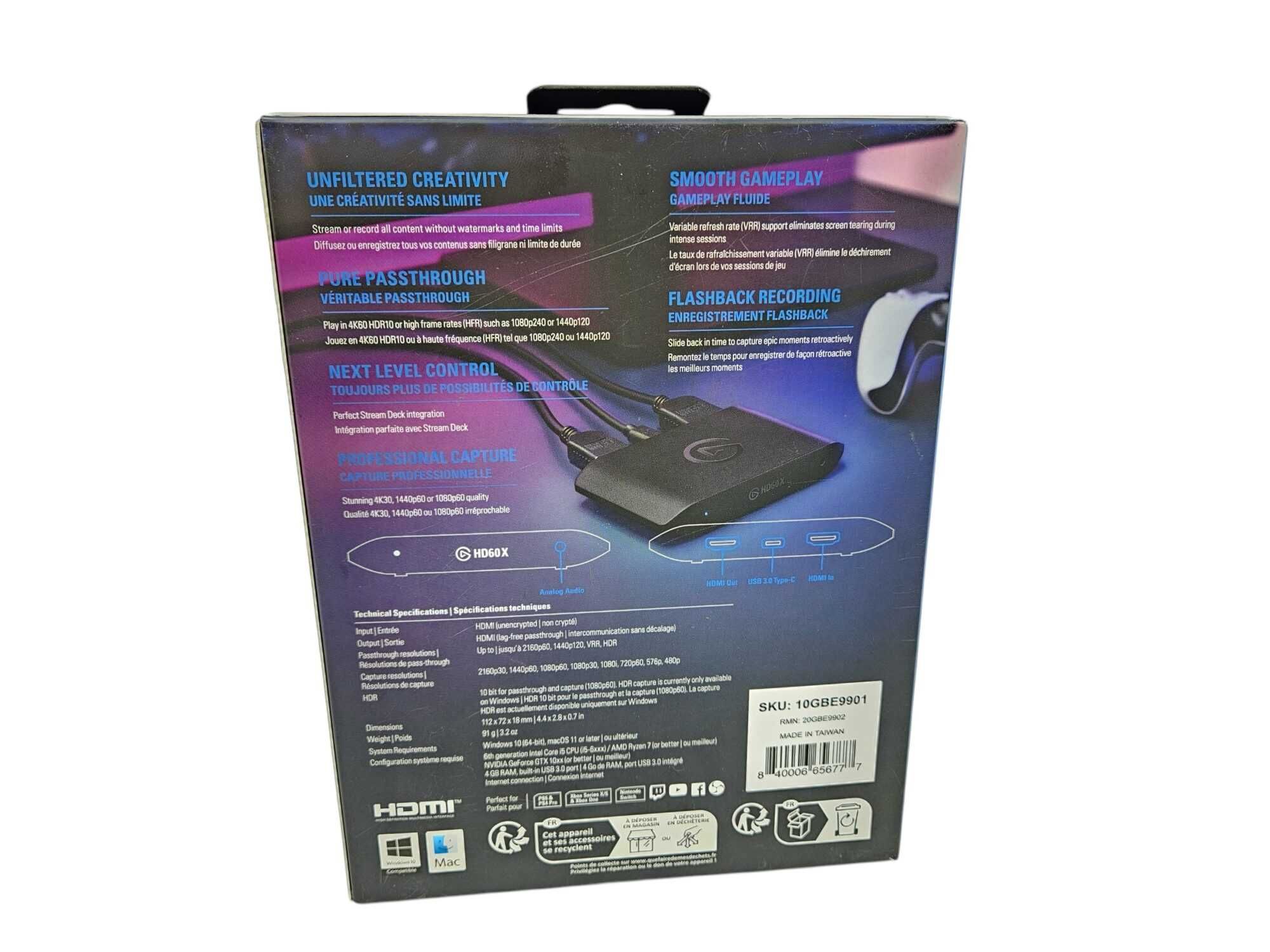 Пристрій відеозахоплення Elgato Game Capture HD60 X