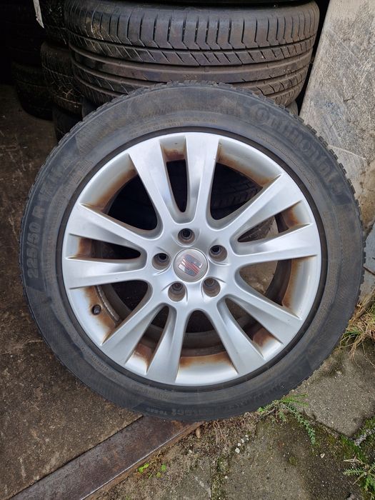 Oryginalne Koła Seat Alhambra 7N 225/50R17 Conti 5x112 et39 zimowe