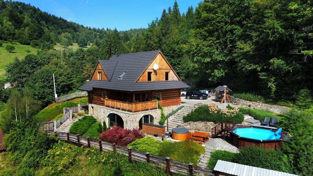 Luksusowa Willa w Beskidach dla 14osób- jacuzzi, sauna, balia, basen