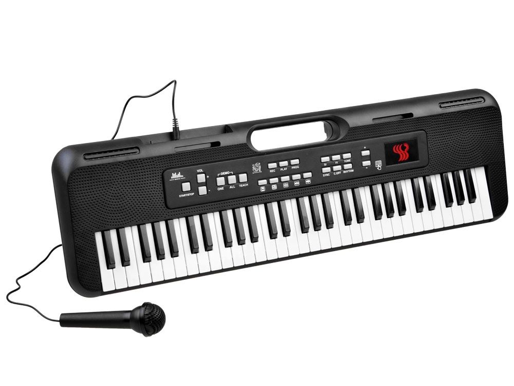 Keyboard + mikrofon Usb Organy 61 klawiszy