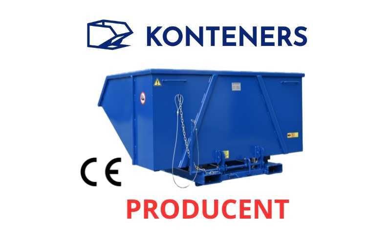Kontener samowyładowczy Koleba 2m3 piasek/beton/gruz/drewno/ koliba
