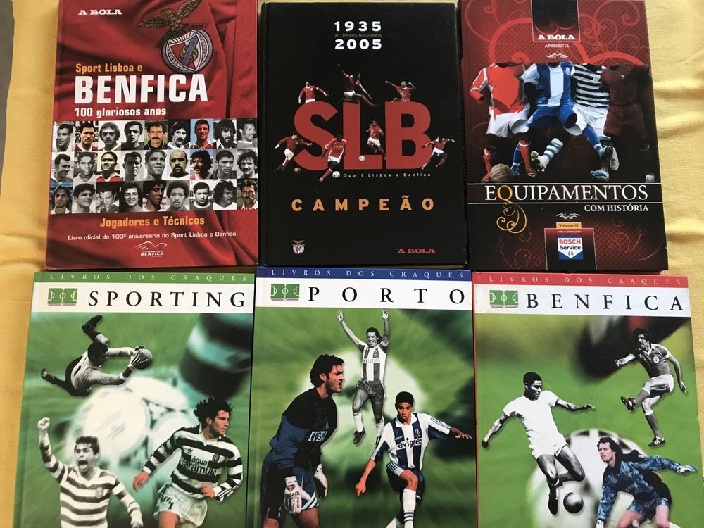 Varios livros de clubes futebol