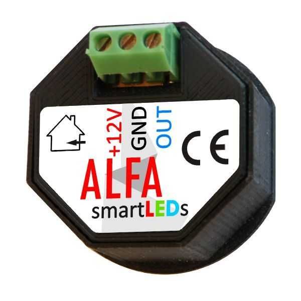 ALFA - Czujnik ruchu optyczny do sterowników schodowych LED, 30-100cm