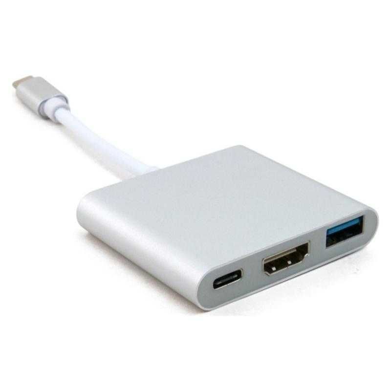 Адаптер USB Type-C – HDMI/USB 3.0/Type-C (0.15m) – ExtraDigital