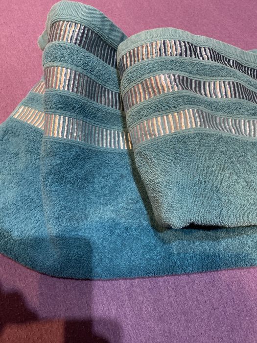 Dwa ręczniki Home&You (70x130 + 50x80) turkusowe