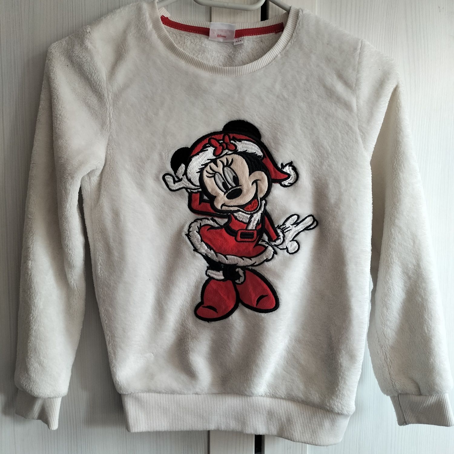 Bluza ocieplana Mikołajka świąteczna polar Minnie Disney 134