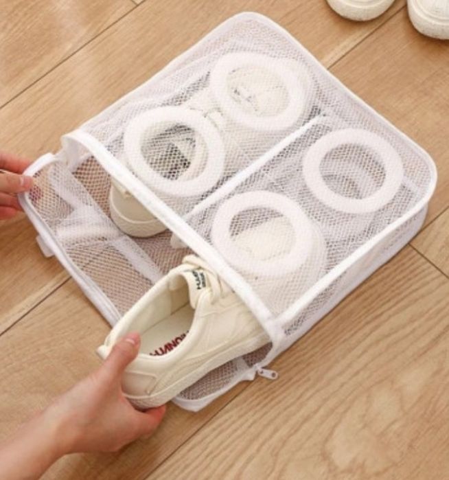 Сетка мешок для стирки обуви в стиральной машинке защита от деформации