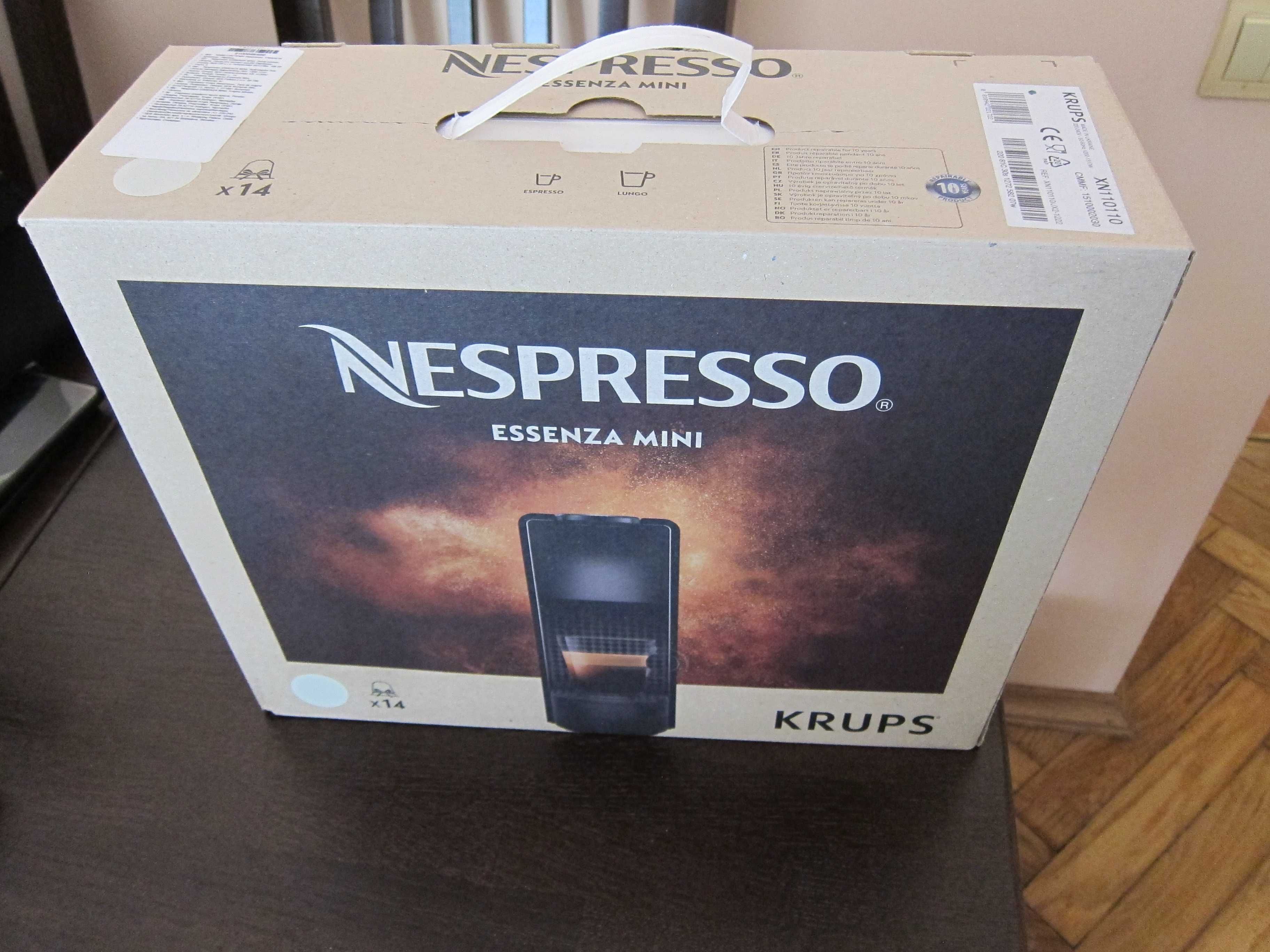 Капсульна кавоварка Krups Nespresso Essenza Mini XN1101 (нова)