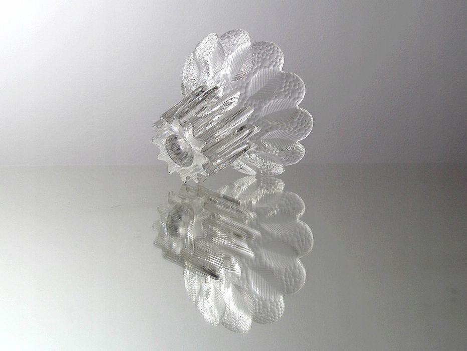 kultowy szklany świecznik kryształowy medea