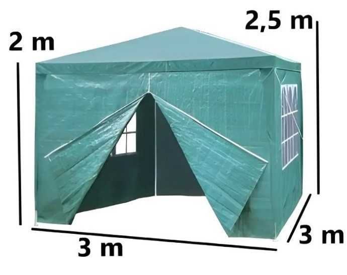 Міцний садовий тент 3*3 павільйон немет альтанка складний розсувний