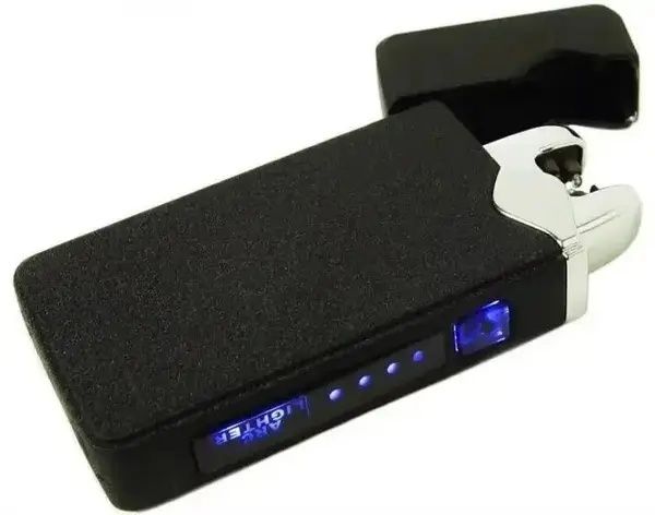 Электроимпульсная зажигалка Lighter ZGP-23, USB 315 чёрная