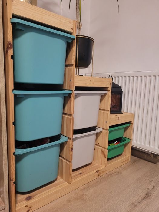 Ikea trofast schodki półka regał ikea jasna sosna bejcowana