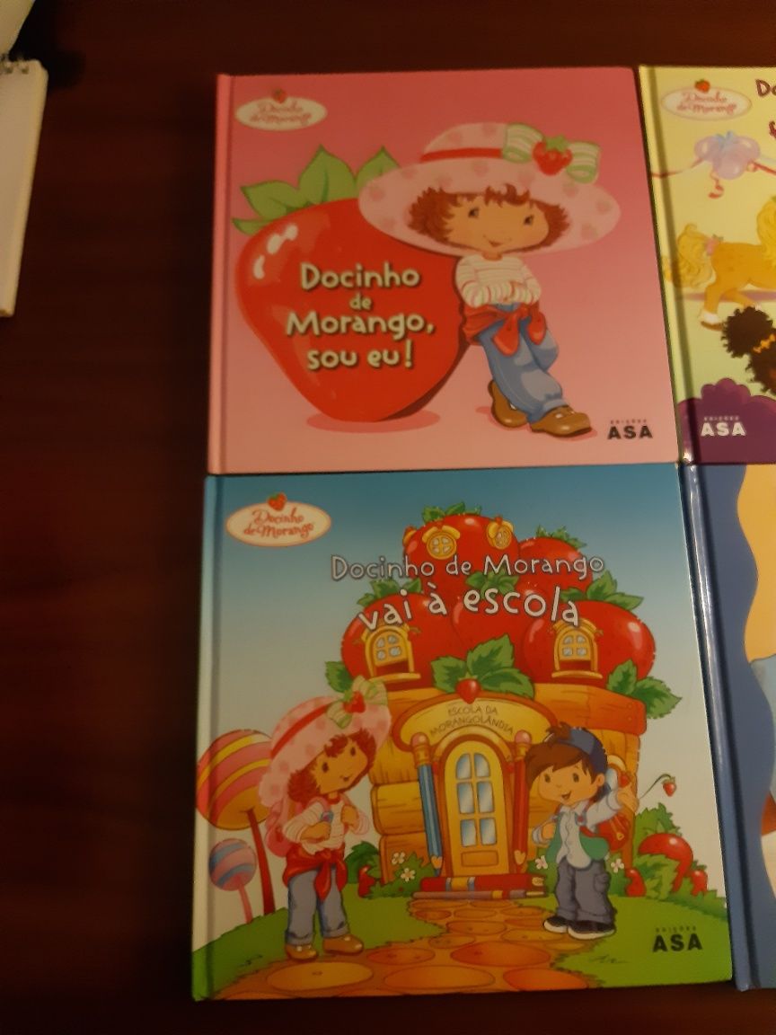 Livros Ruca, Dora, Docinho Morango e outros.