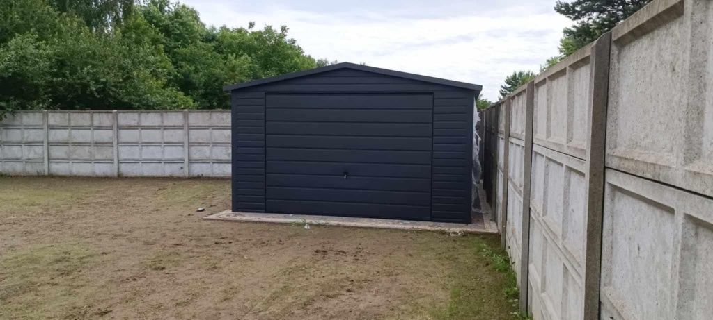 Garaże drewnopodobne garaż 6x6  złoty dąb profil zamknięty