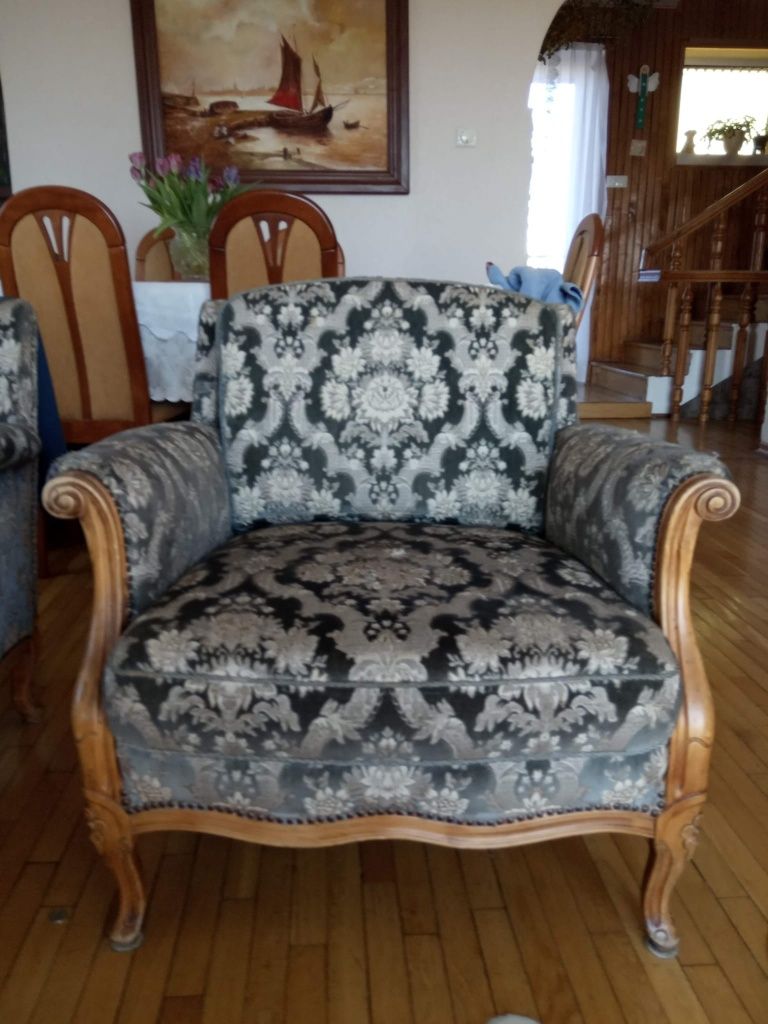 Sofa fotele Ludwik retro klasyczne wypoczynek
