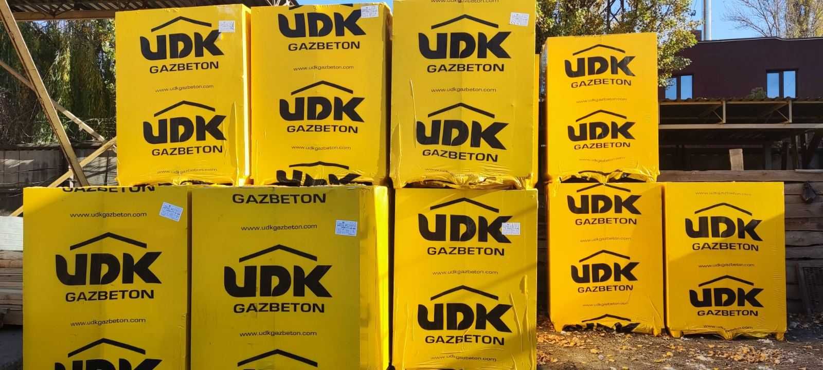 Новый кирпич красный, газобетон UDK, клей UDK