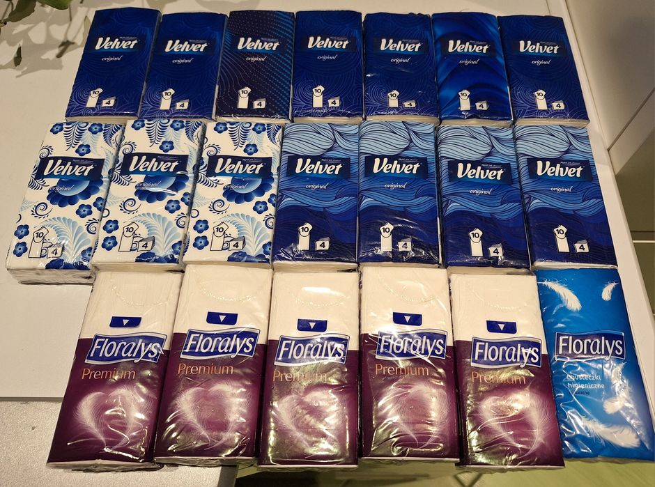 Chusteczki higieniczne 20 paczek