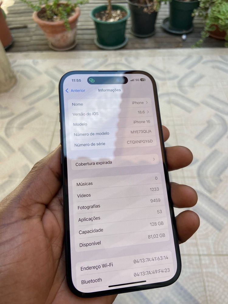 Iphone 16 em perfeitas condicoes, disponivel para venda imediata. !