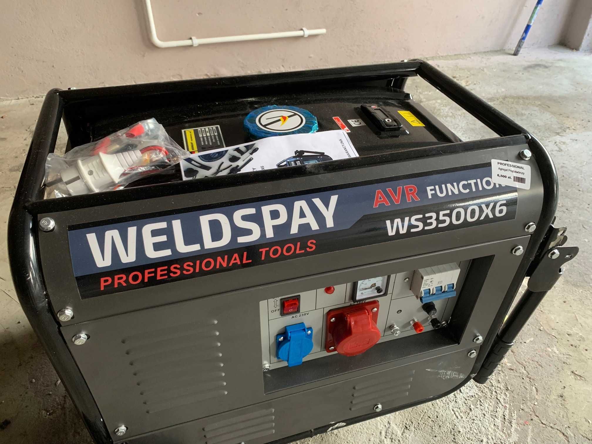 Agregat Prądotwórczy Weldspay WS3500X6