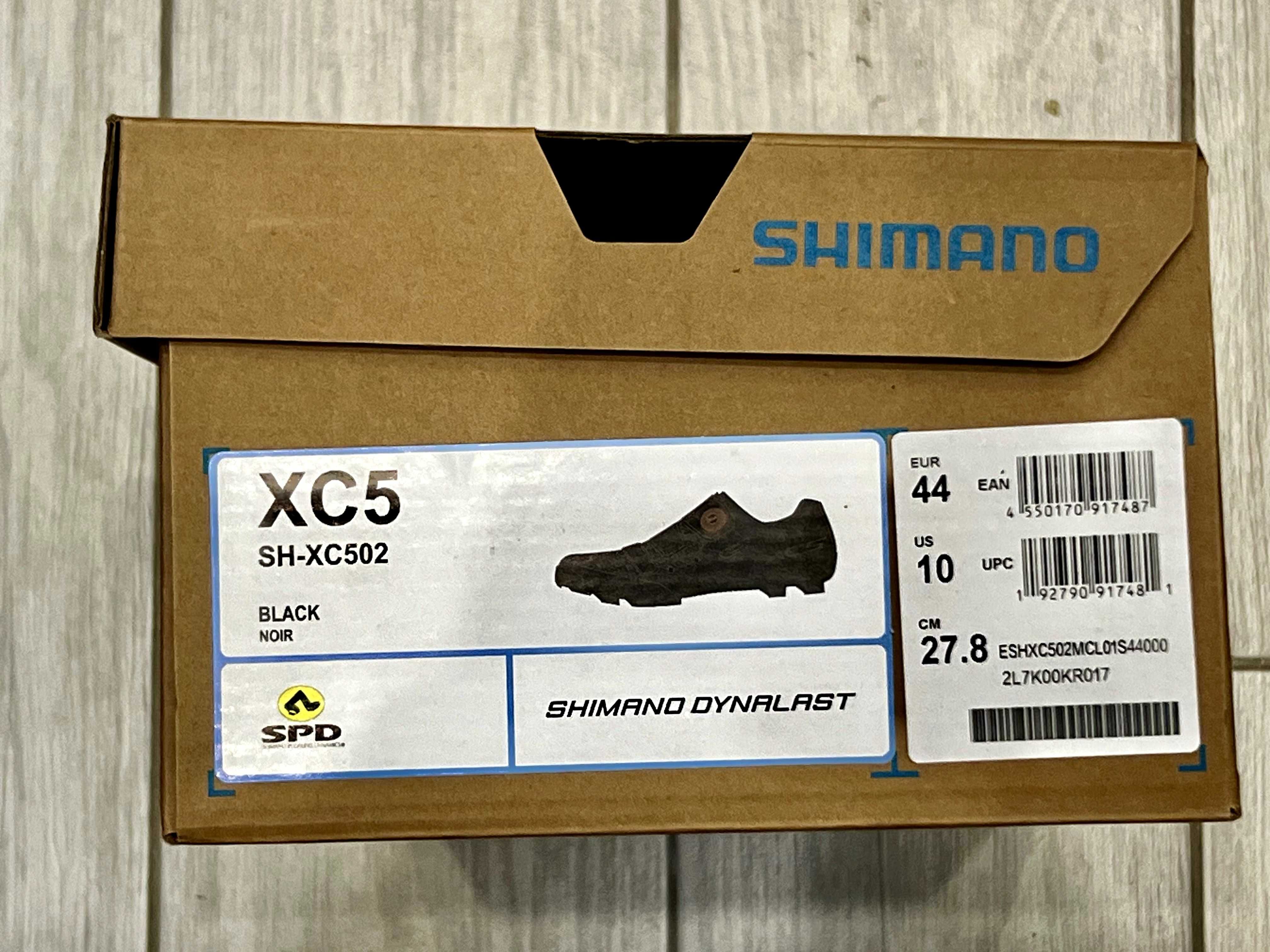 Buty męskie Shimano SPD SH-XC502 na MTB/gravel XC5 czarne 44 Jak Nowe