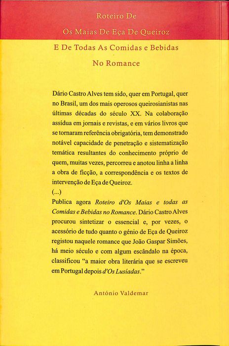"Roteiro De Os Maias De Eça De Queiroz.." de Dário Castro Alves [Novo]