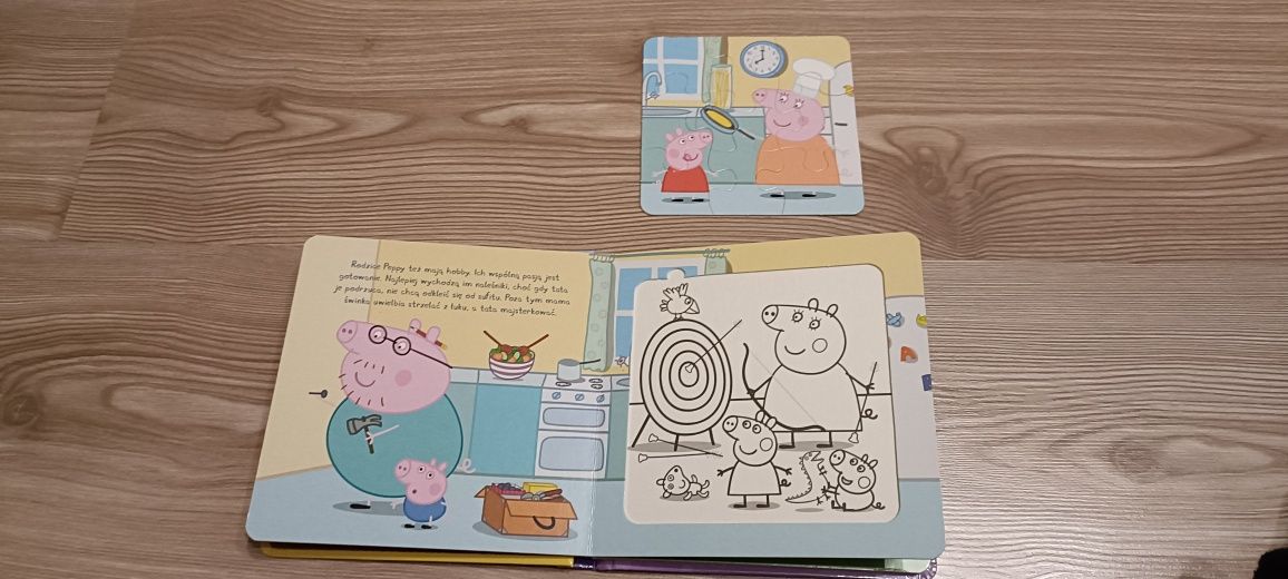 Peppa Pig książka z puzzlami