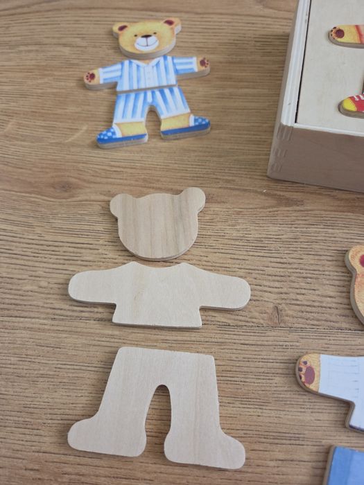 Układanka drewniana Miś