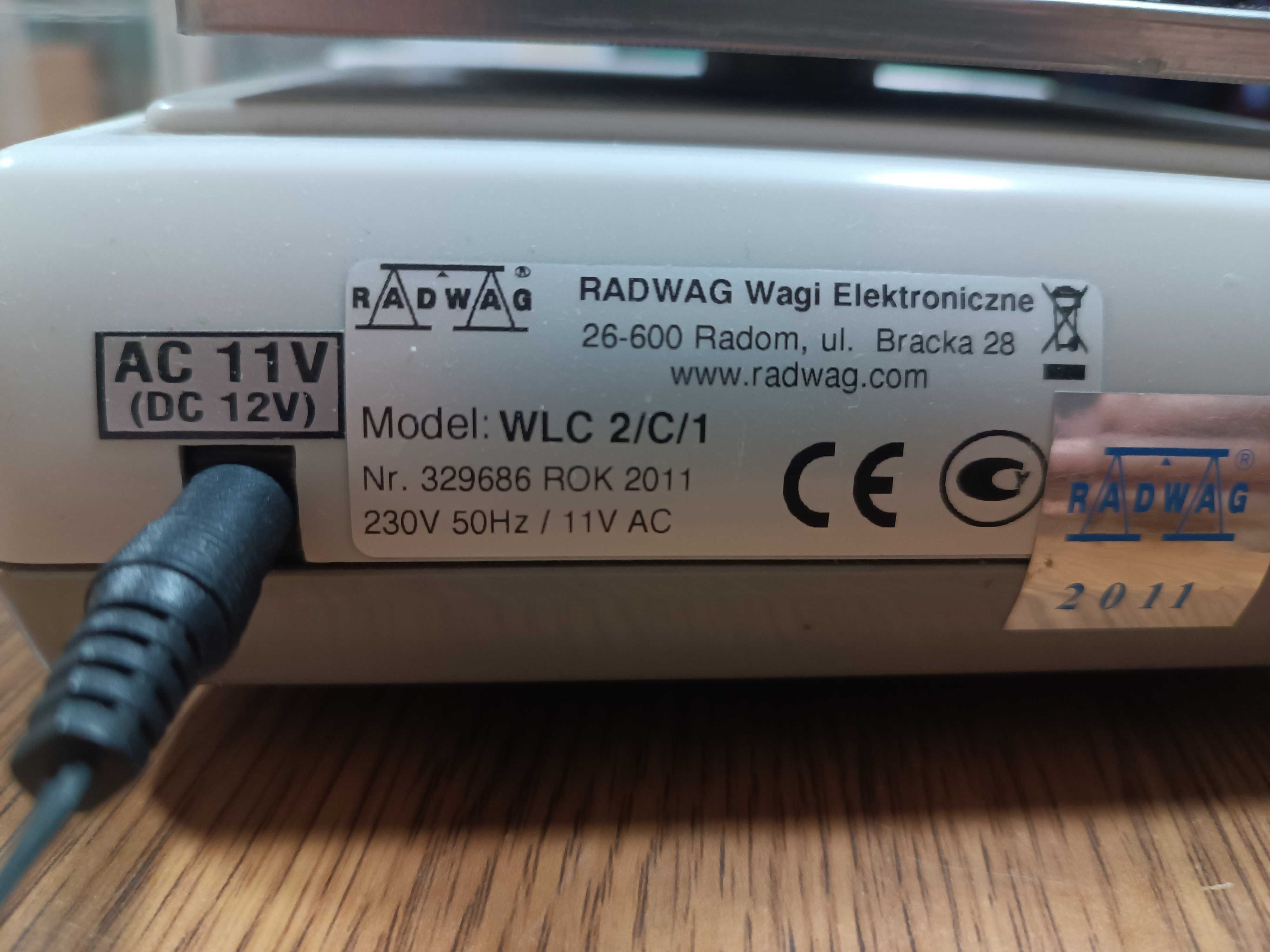 Ваги лабораторні  б/у RADWAG WLC 2/C/1 до 2 кг.