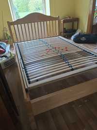 Łóżko drewniane wym. 240/220