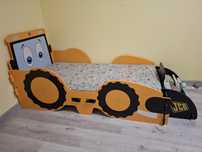 Łóżko łóżeczko dziecięce dla dziecka koparka JCB 140x70