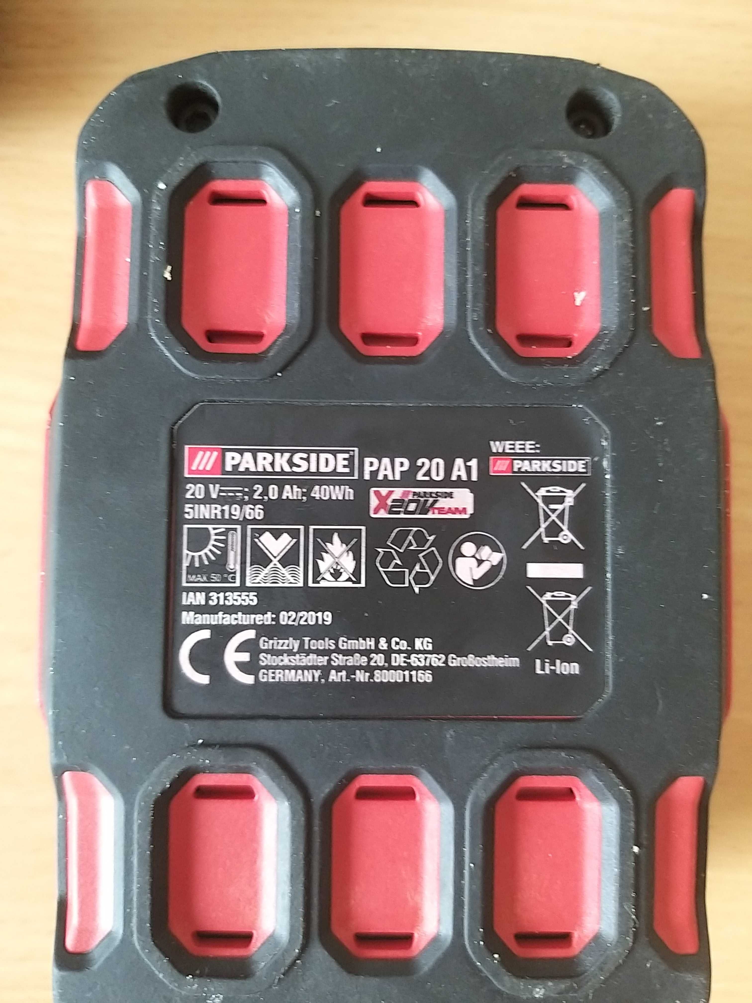 Akumulatory Parkside 20V