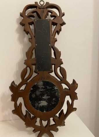 Barometr stary z termometrem o pięknej formie