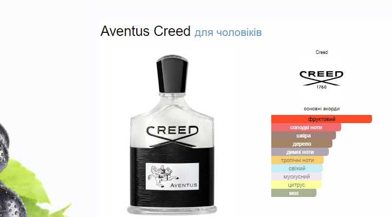 Aventus, Creed
Eau de Parfum, парфуми, духи.