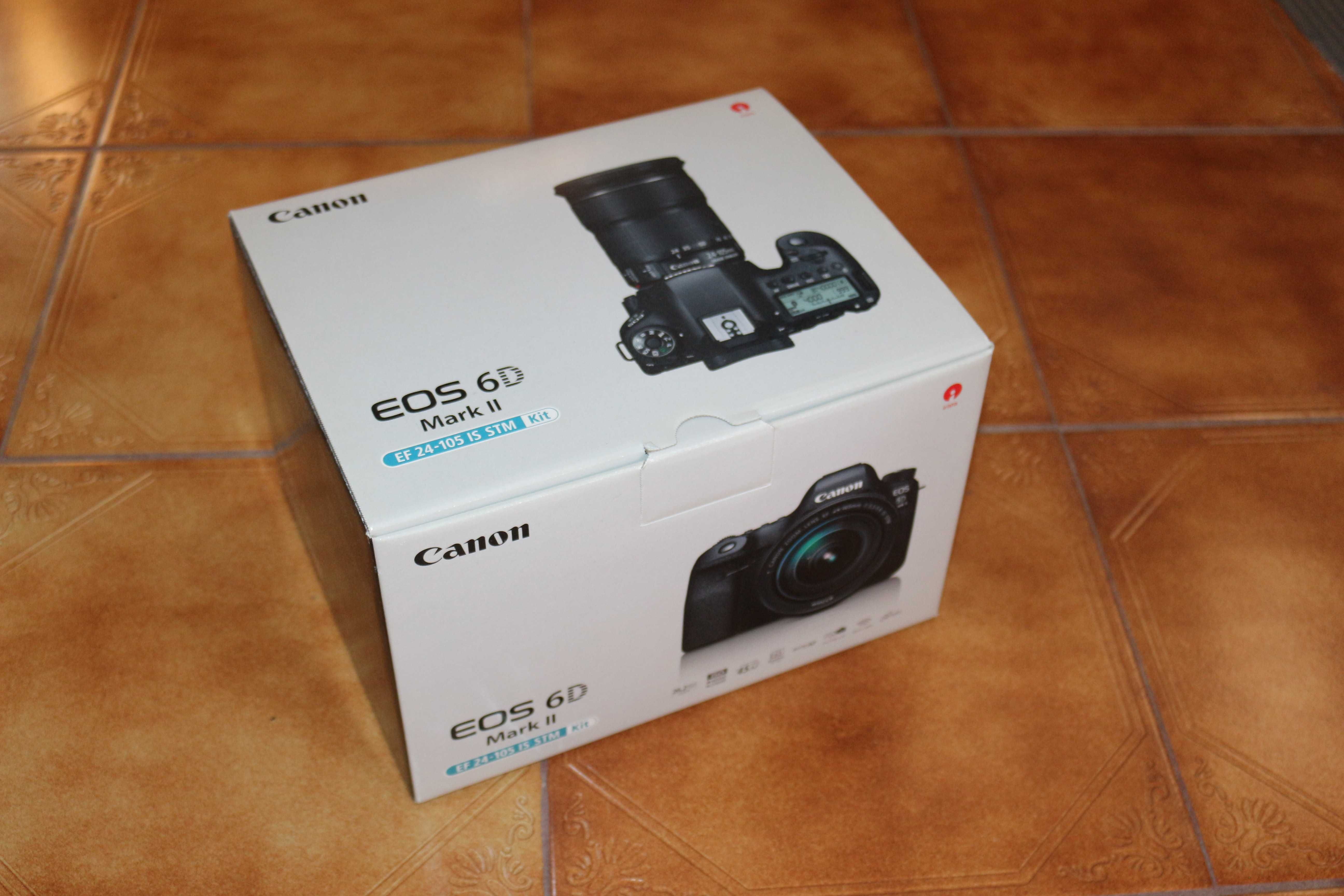 Canon 6D Mark II + 24-105 IS SMT + 2 Baterias + Carregador.