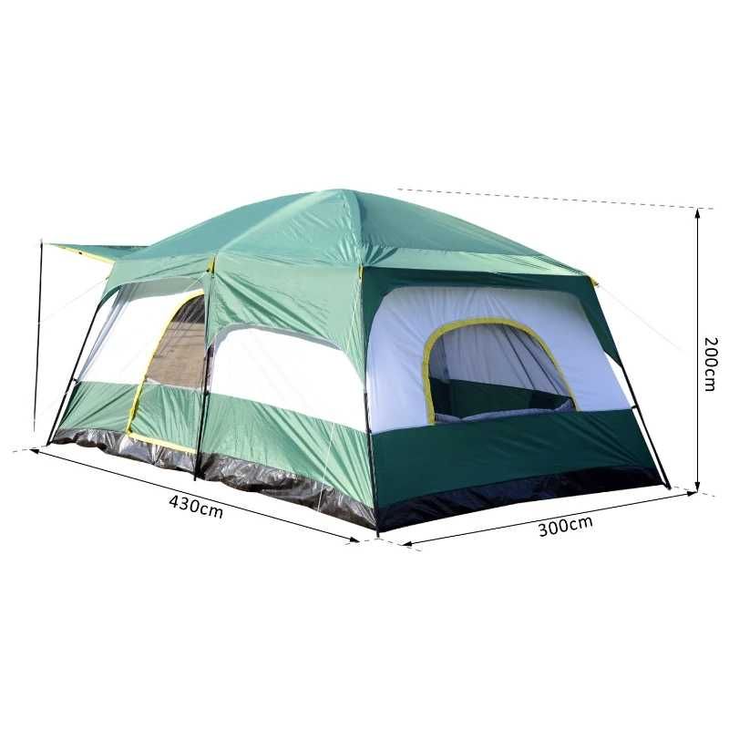 Tenda de Acampamento Familiar 8-10 Pessoas 4,3x3x2m