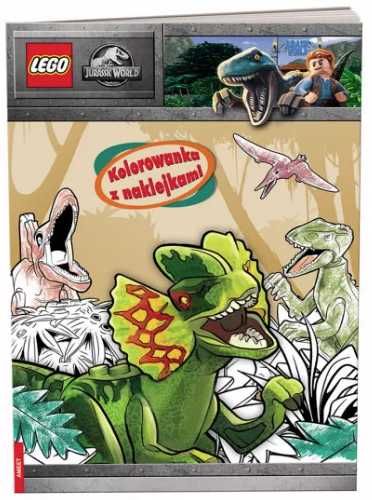 Lego Jurassic World. Kolorowanka z naklejkami - praca zbiorowa