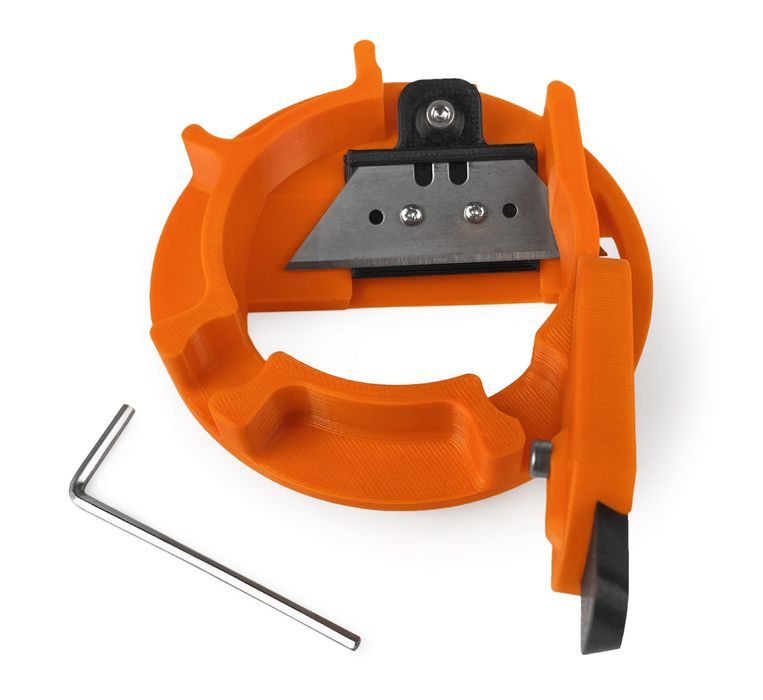 Фаскосниматель для подрозетников в гипсокартоне с регулировкой лезвий