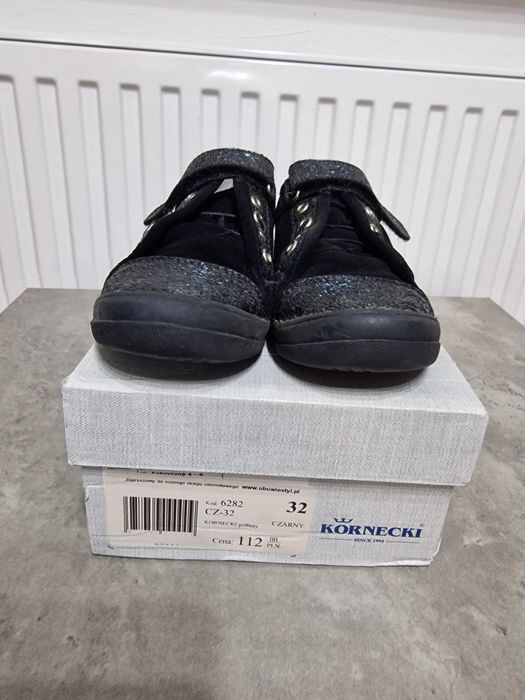 Buty KORNECKI 32 SKÓRA model 6282 czarne stan BDB ok 20,9cm
