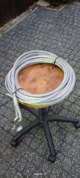 lina stalowa 12mm długość 17 metrów