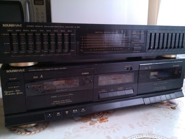 SOUNDWAVE Stereo Double Cassette Deck DD-900, odtwarzacz kaset