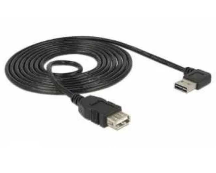 Kabel przedłużający USB - USB MĘSKO - ŻEŃSKI kątowy 1,9m