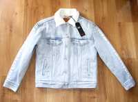 levi's kurtka jeansowa kwiaty xs 34 tracker Sherpa levis