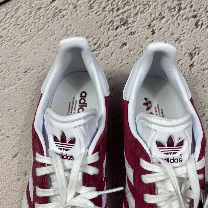 38.5 39 40.5 B41645 оригінал нові жіночі кеди adidas gazelle burgundy