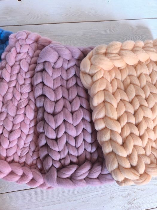 60 kolorów,Kocyk do sesji, kocyk czesankowy, wyplatany kocyk do sesji