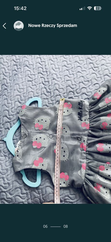 Hello Kitty sukienka tiulowa 116cm H&M