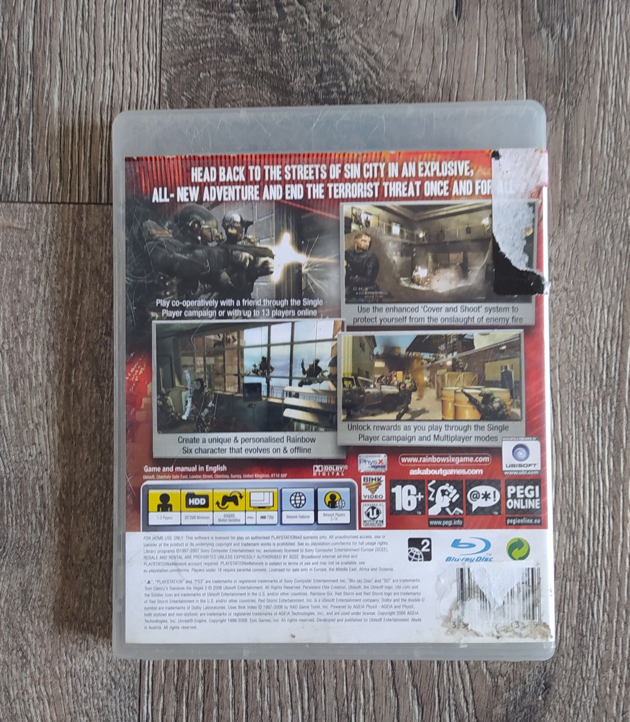 Gra PS3 Tom Clancy's Vegas 2 Wysyłka