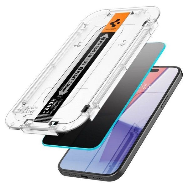 Szkło Hartowane Prywatyzujące Spigen Glas.tr do Iphone 15 Pro Max 6.7"