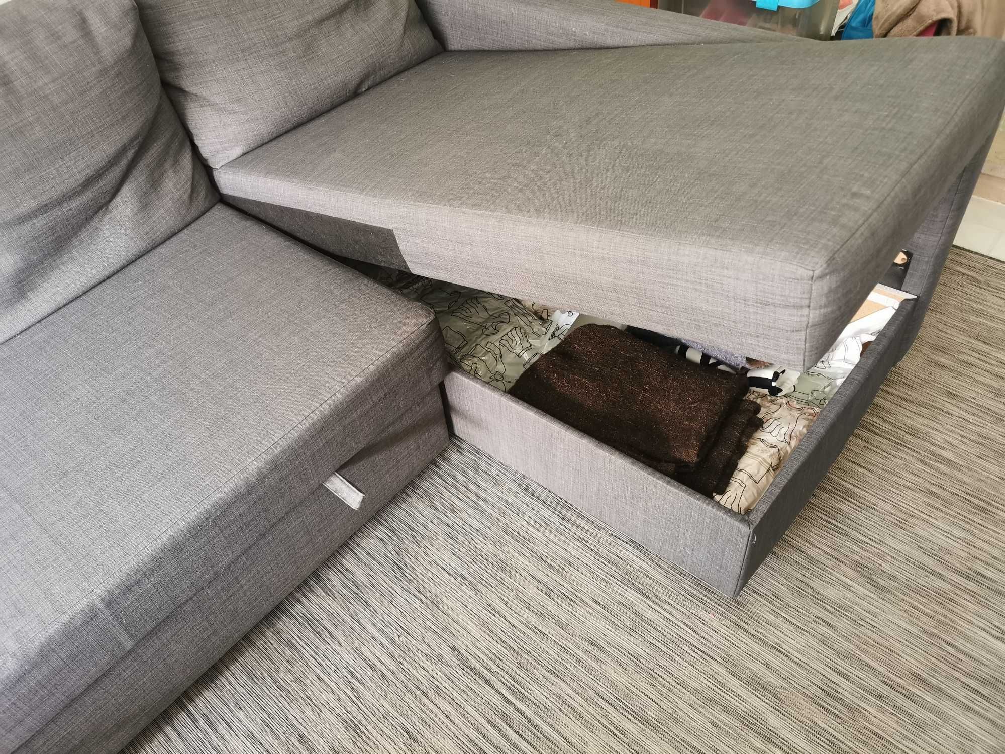 Sofá FRIHETEN com Chaise Longue USADO