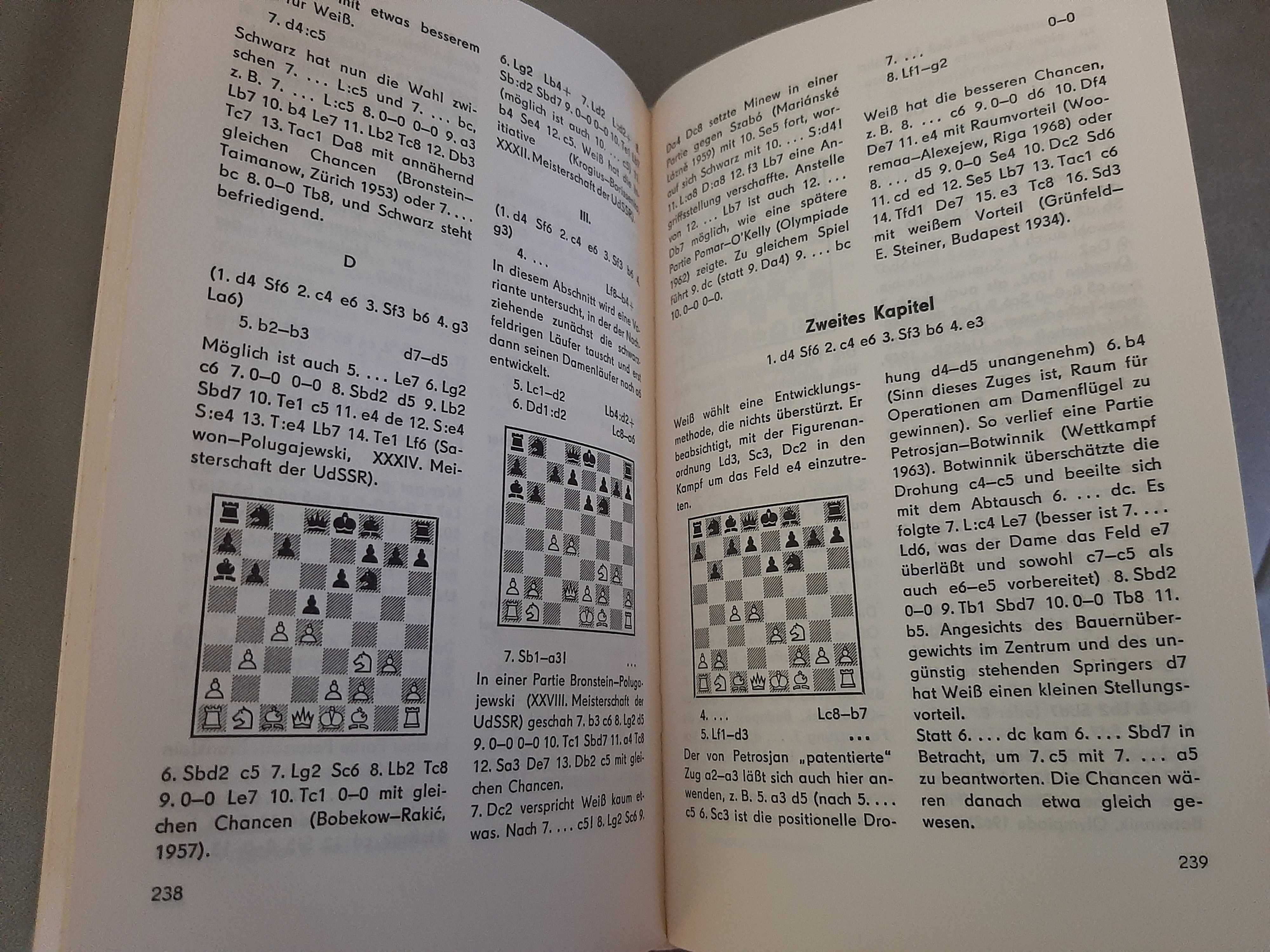 Книга по шахматам М.Тайманов "Ферзевый гамбит" 1970г. на нем. языке.
