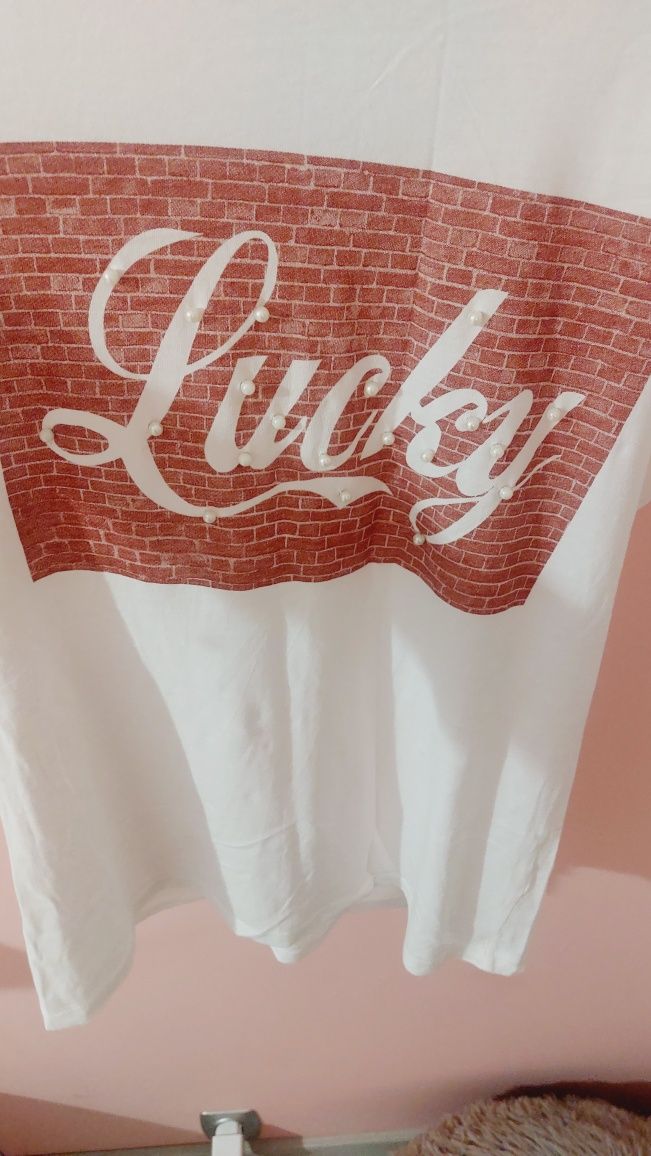 Bluzka Lucky biała
